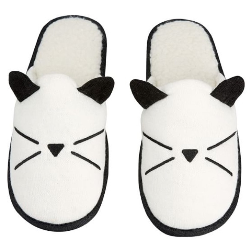 Cat Slippers and Eye Mask Sleep Set